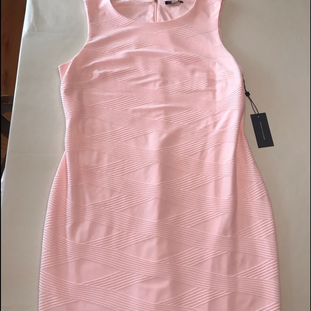 Tommy Hilfiger Sz 16 pink sleeveless body on dress